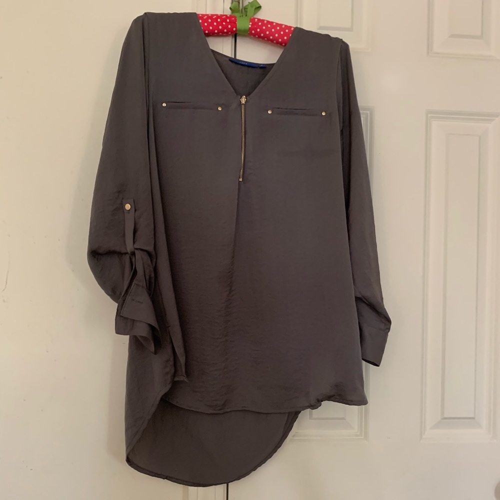 Gray blouse